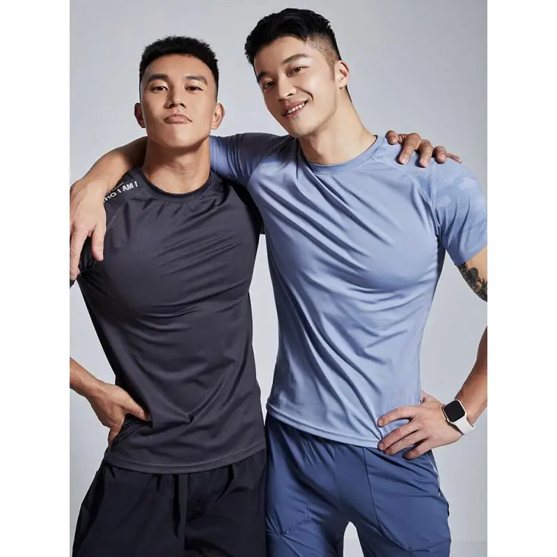 OMG T Shirt High Stretch Men's Moisture Absorption Breathable Fitness Clothes Running Training Tight
