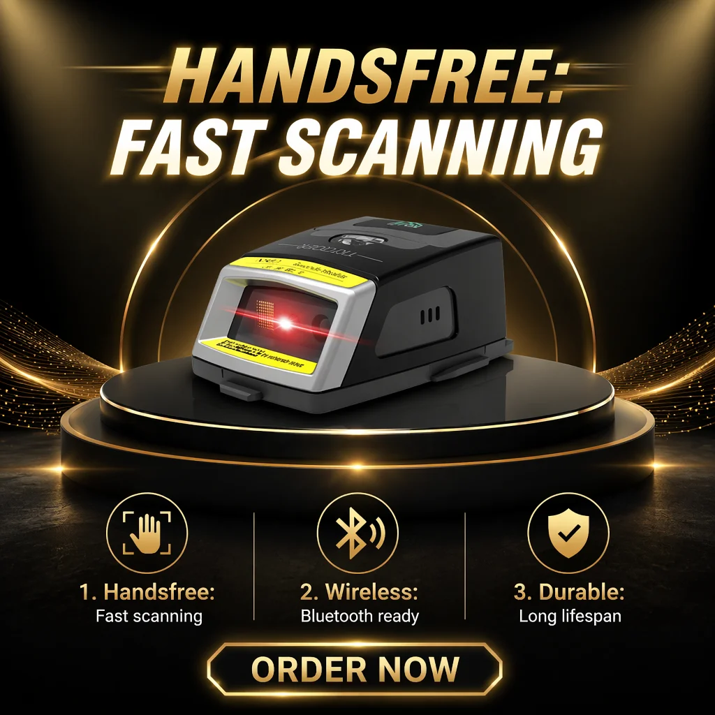 Industrial Wearable Ring Barcode Scanner 2D IP65 Waterproof 10H Battery for Warehouse Logistics  Effon NS02 OEM ODM