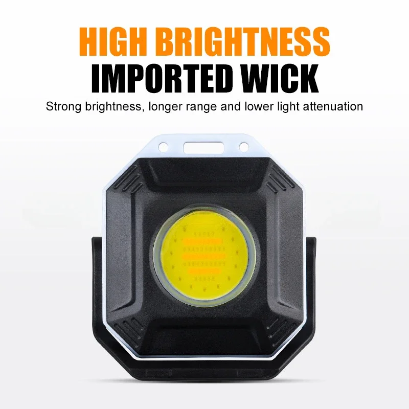 Mini COB LED Work Light Rechargeable Keychain Flashlight Emergency Lights with Magnet Portable Flood Light Lantern Work Lamp