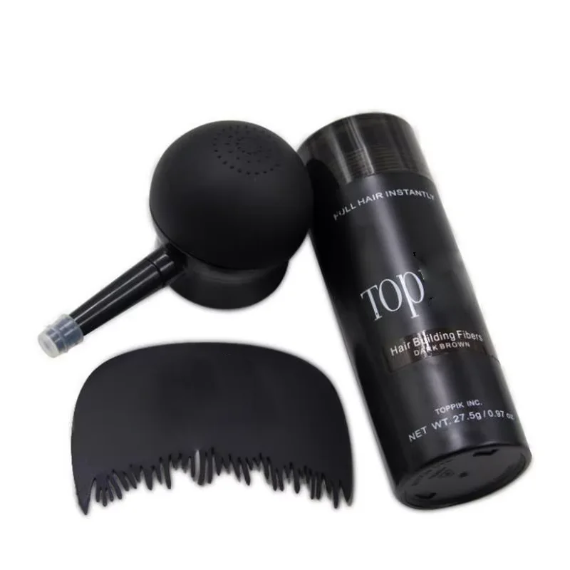 Toppik-Fibres capillaires KerBrian pour hommes et femmes, cheveux fins ou clairl'offre és remplis, densité instantanée, cheveux dodus, 9 couleurs, 27.5g, 50g, 100g