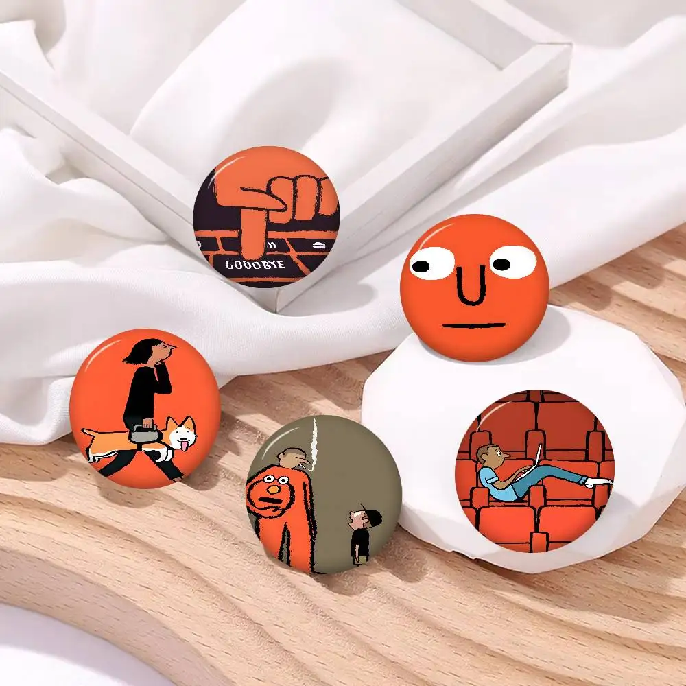 J-Jean Art Jullien Anime Brooches Cute Cartoon Badge Jacket Jeans Lapel Pin Gift Accessorie