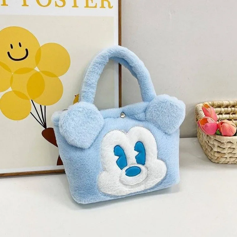 Bolsa de yoga de Mickey y Minnie de Disney, bolsa de almacenamiento, linda bolsa de dibujos animados, bolsas portátiles, regalo de fiesta, bolso Y2k, accesorios para bolsos