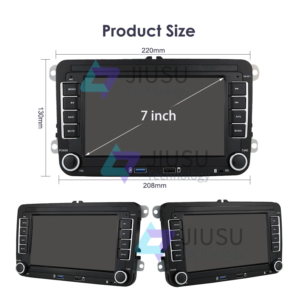 7'' Touch Screen Android Car Radio GPS Navigation DVD Player Stereo Multimedia Audio System For Benz Universal