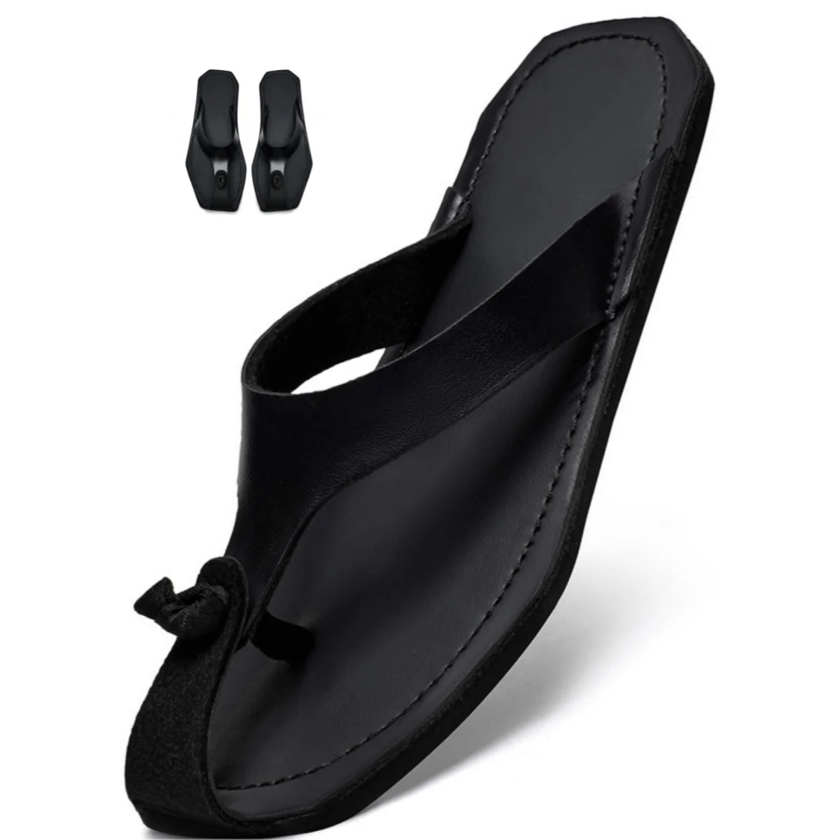 2026 Men'S Summer Sandals Classic Fashion Flip Flops Comfortable Flat Bottom EVA Sole Handmade Original Plus Size Slippers