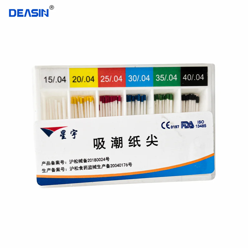 Dental Absorbent 0.04 Paper Points 15-40 Root Cancel Endodontics Cotton Fiber Tips Dentist Product 45-80