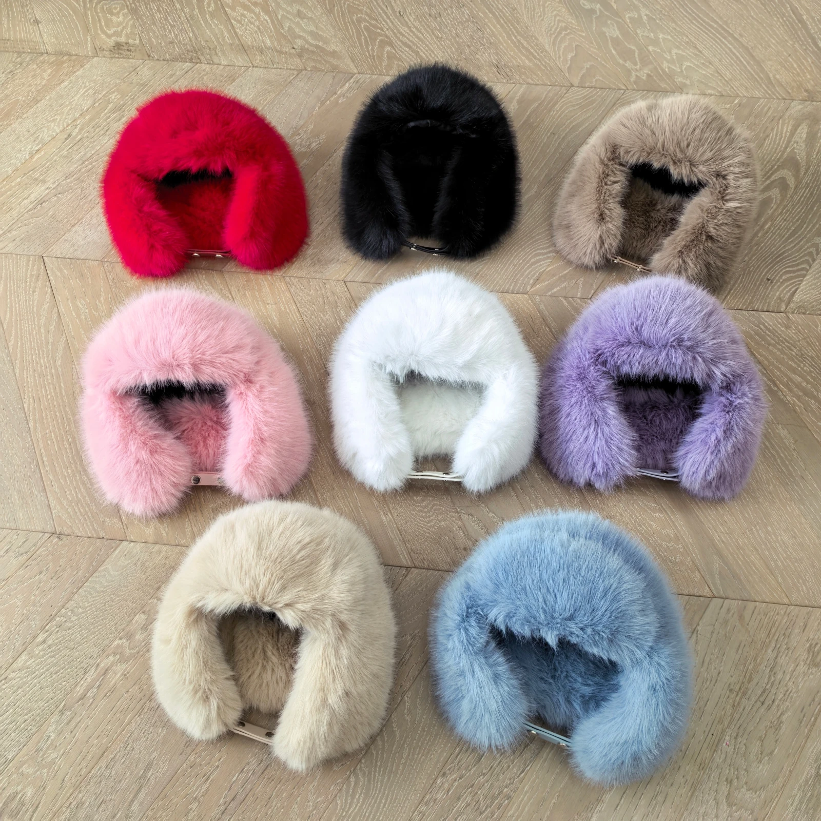 Women Winter Faux Fur Trapper Hat Fluffy Plush Ear Protector Windproof Warm Ski Trooper Hat Y2K