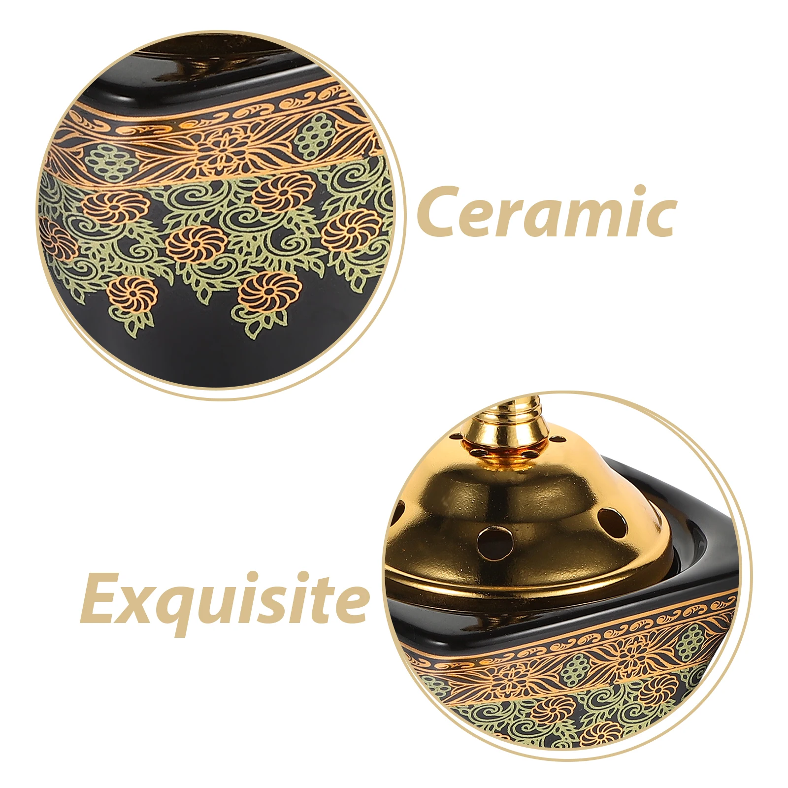 

Ceramic Incense Burner Electric Aroma Diffuser For Home Decor Yoga Room Bedroom Study Sauna Purifying Air Freshener