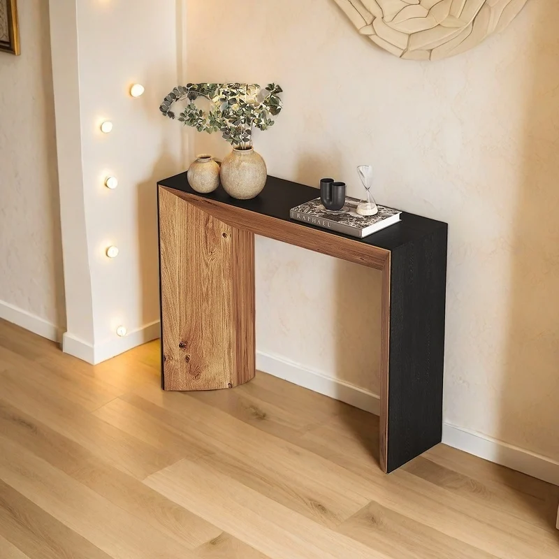 

Wabi Sabi Minimalist Console Tables Narrow Rectangular Trendy Glamour Console Tables Unique Italian Bureau Furniture Living Room