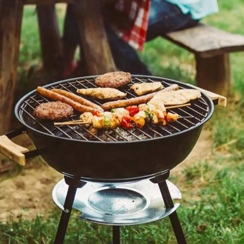 1Pc Stainless Steel Round BBQ Grill Mesh Home Roast Nets Bacon Grill Tool Iron Nets Barbecue Accessories Non-stick BBQ Mat Grid