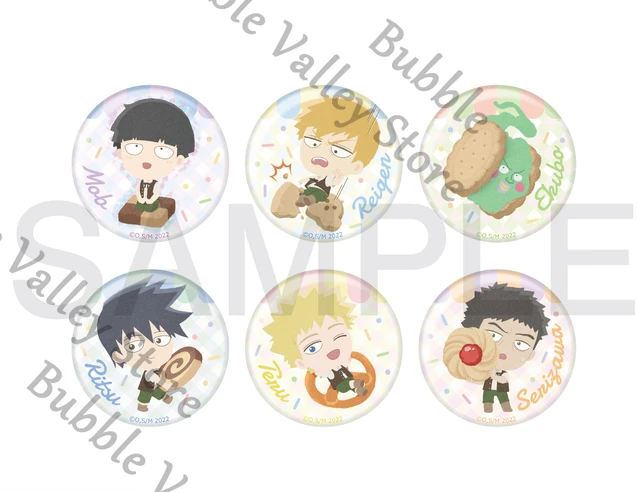 

Genuine Anime Mob Psycho 100/Mobu Saiko Hyaku Reigen Arataka Dimple Shigeo Cosplay Badge Brooch Cartoon Emblem Breastpin Xmas