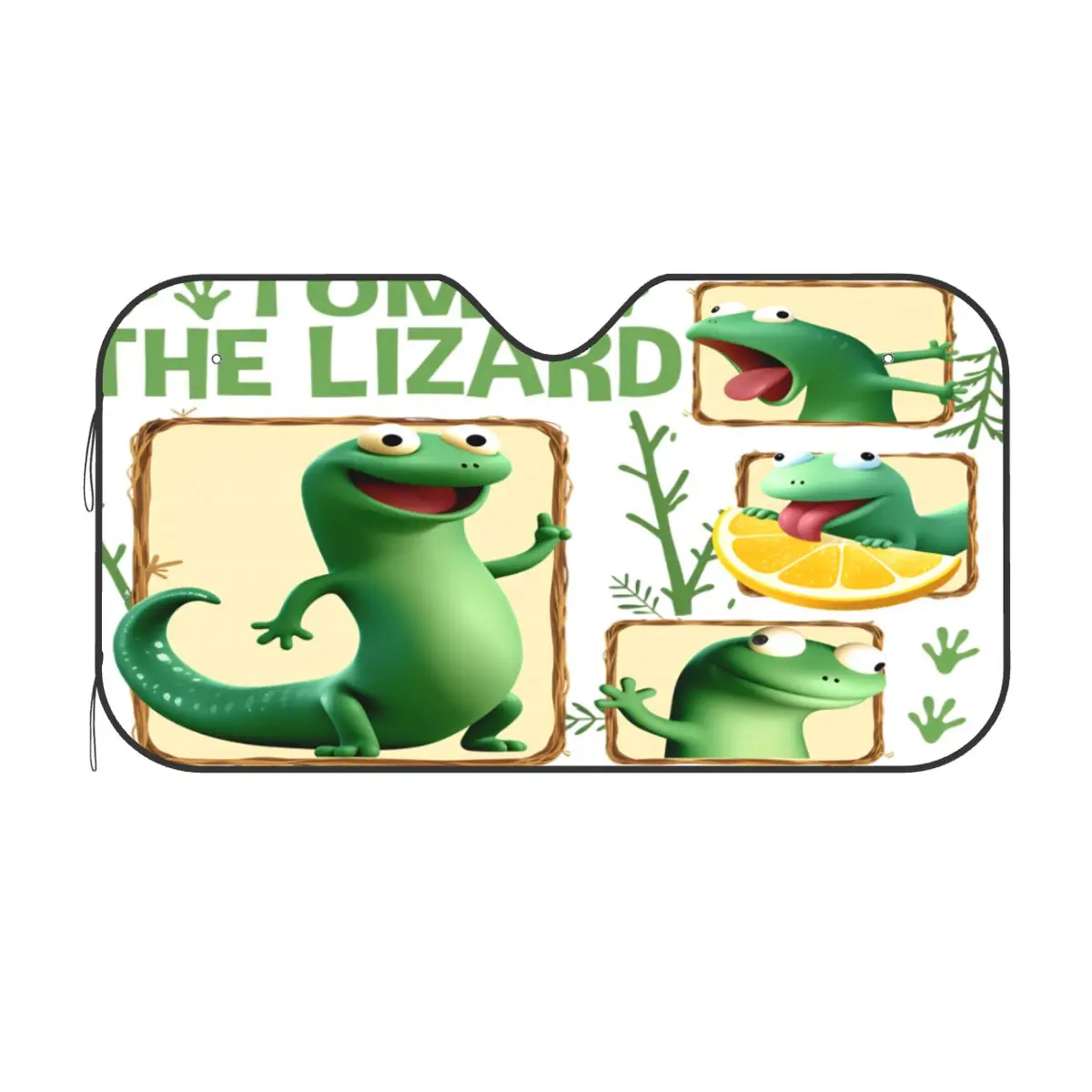 

Tom The Lizard Car Windshield Sun Shade Hoppers Waterproof Folding Auto Sunshade UV Protection Front Window Shade Fits Most Cars