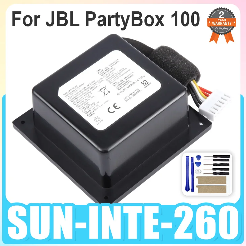 

Brand-New 14.4V 2500mAh SUN-INTE-260 Replacement Battery For JBL PartyBox 100 Bluetooth Speaker Free Tools