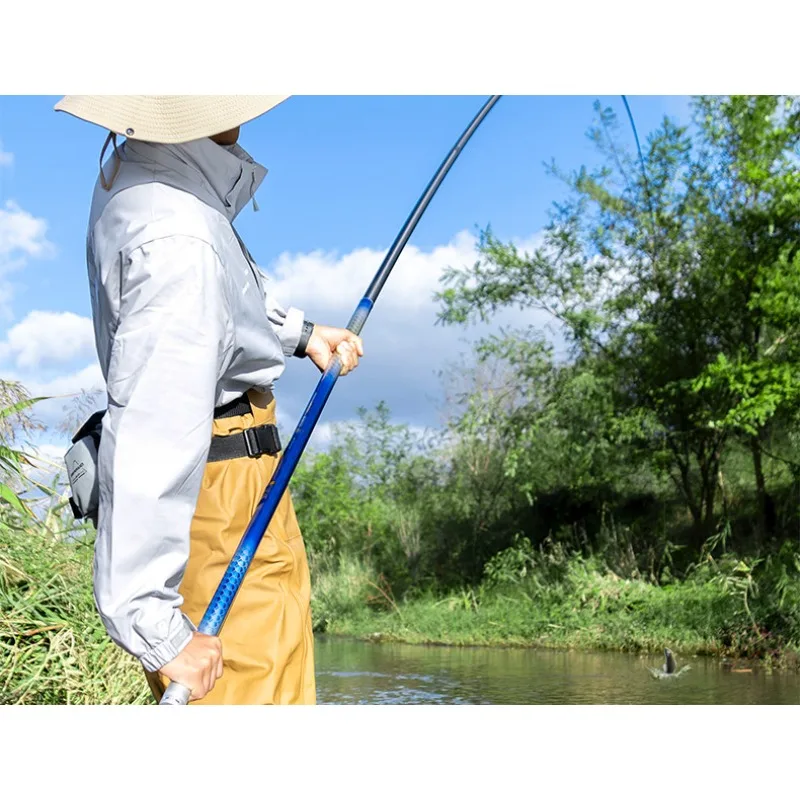 Cold blade gun rod traditional fishing long rod ultra-light super hard 13 meters gun rod fishing  hand  nesting