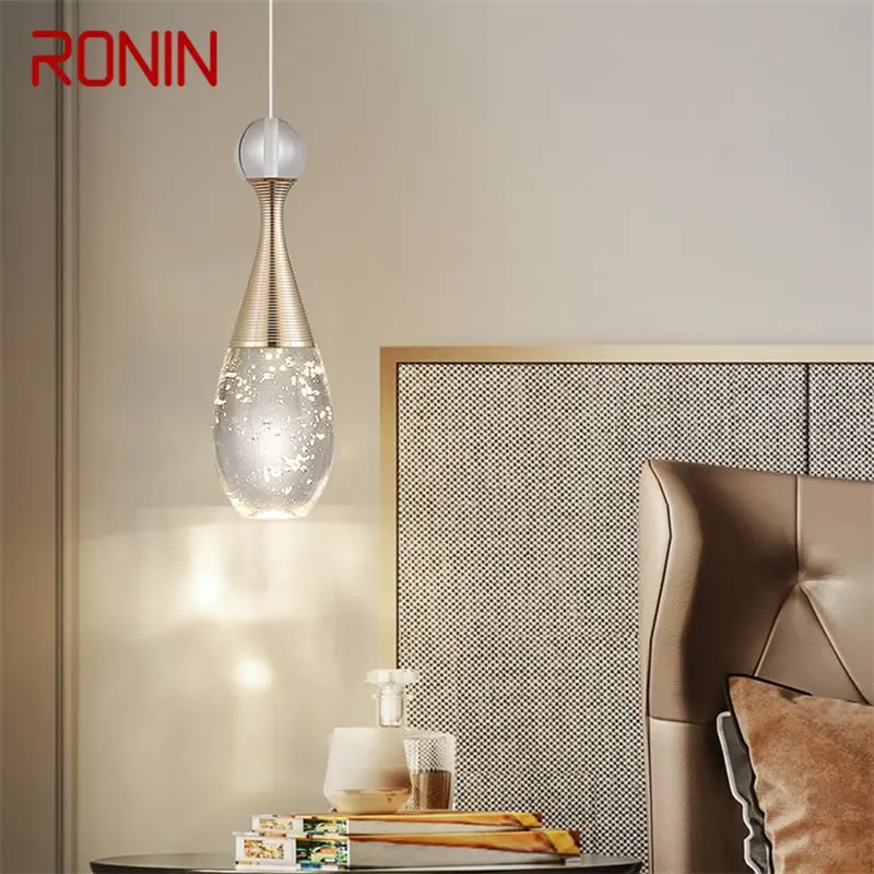 

RONIN Contemporary Pendant Lamp Creative Crystal Chandelier LED Fixtures Light Decorative for Bedroom Dining Room