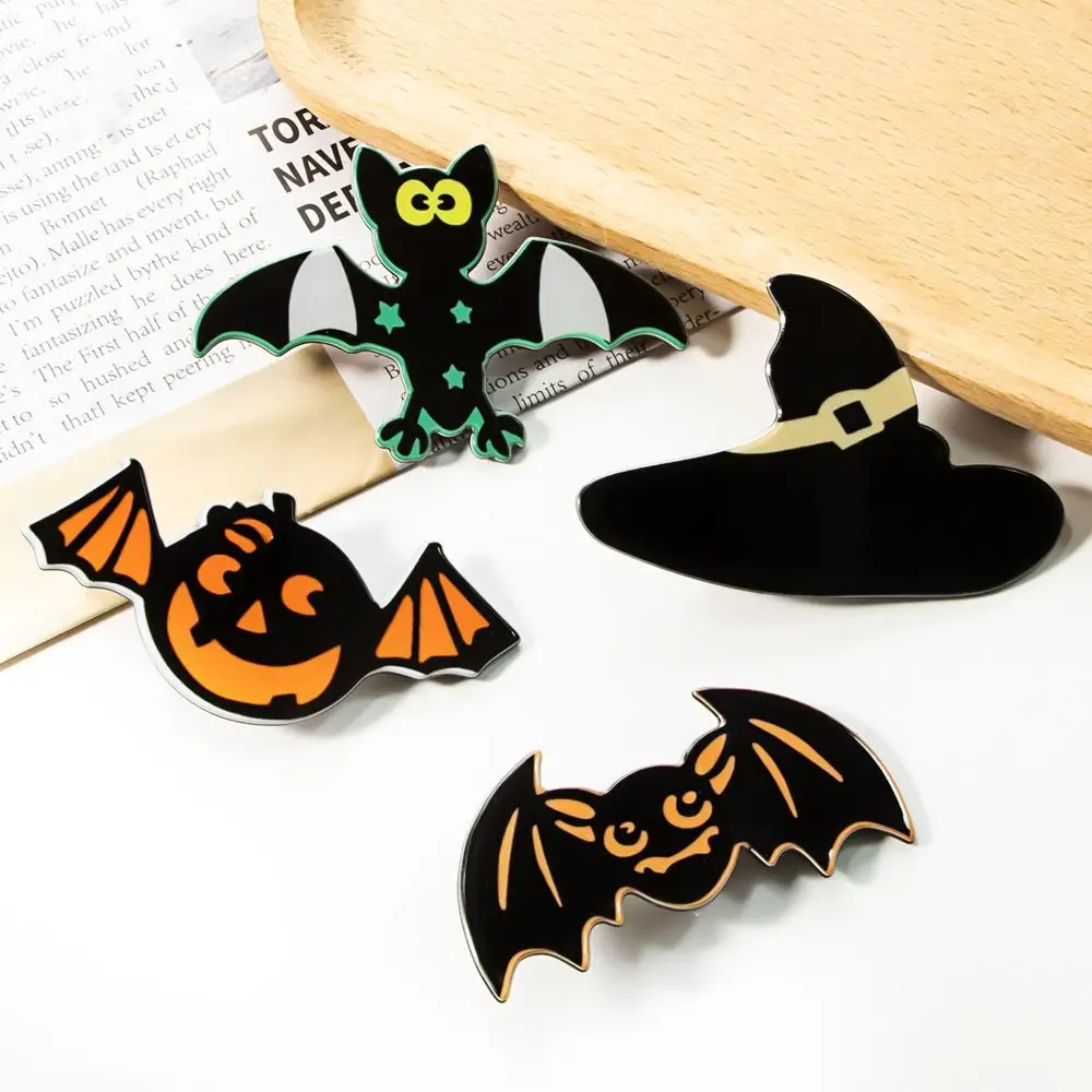 Creative Skull Halloween Ghost Hair Clip Bat Pumpkin Bat Hairpin Hairpin Korean Style Skull Duckbill Clip Party