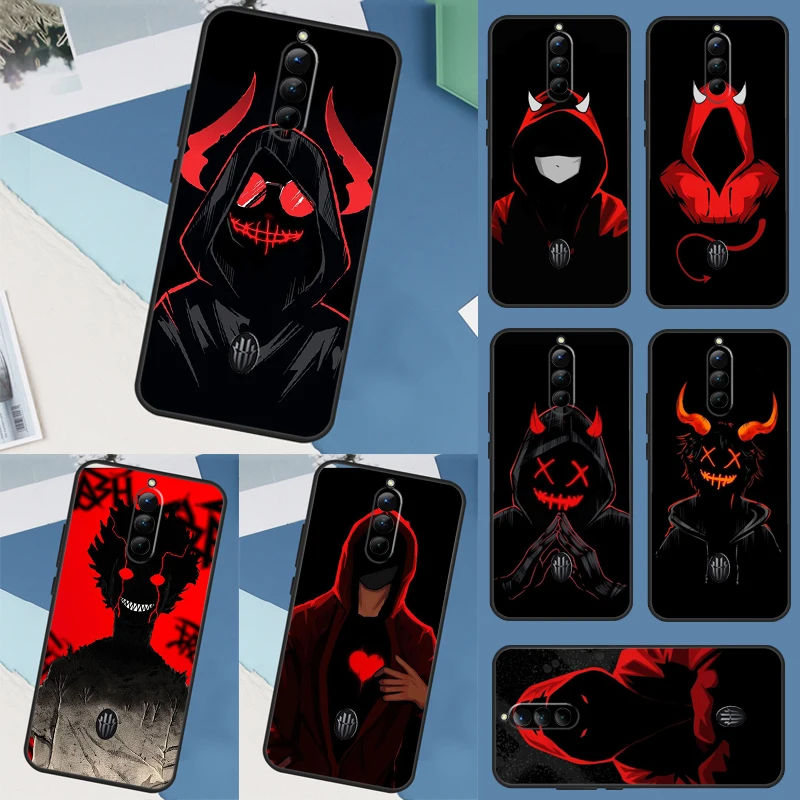 Şeytan kötü çocuk Anime kılıf ZTE Nubia kırmızı sihirli 8 Pro artı Redmagic 7S 7 Pro 6S 6 Pro 6R 5G 5S kapak Coque