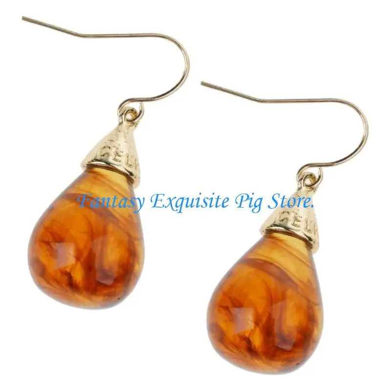 Versatile Coffee Colored Statement Earrings With Secure Hook Sturdy Ear Studs Adornment For Day To Night Occasions 