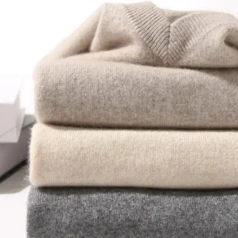 

Модные мужские свитера, повседневные облегающие базовые вязаные свитера с v-образным вырезом, пуловеры, мужские осенне-зимние теплые трикотажные топы, мужская одежда