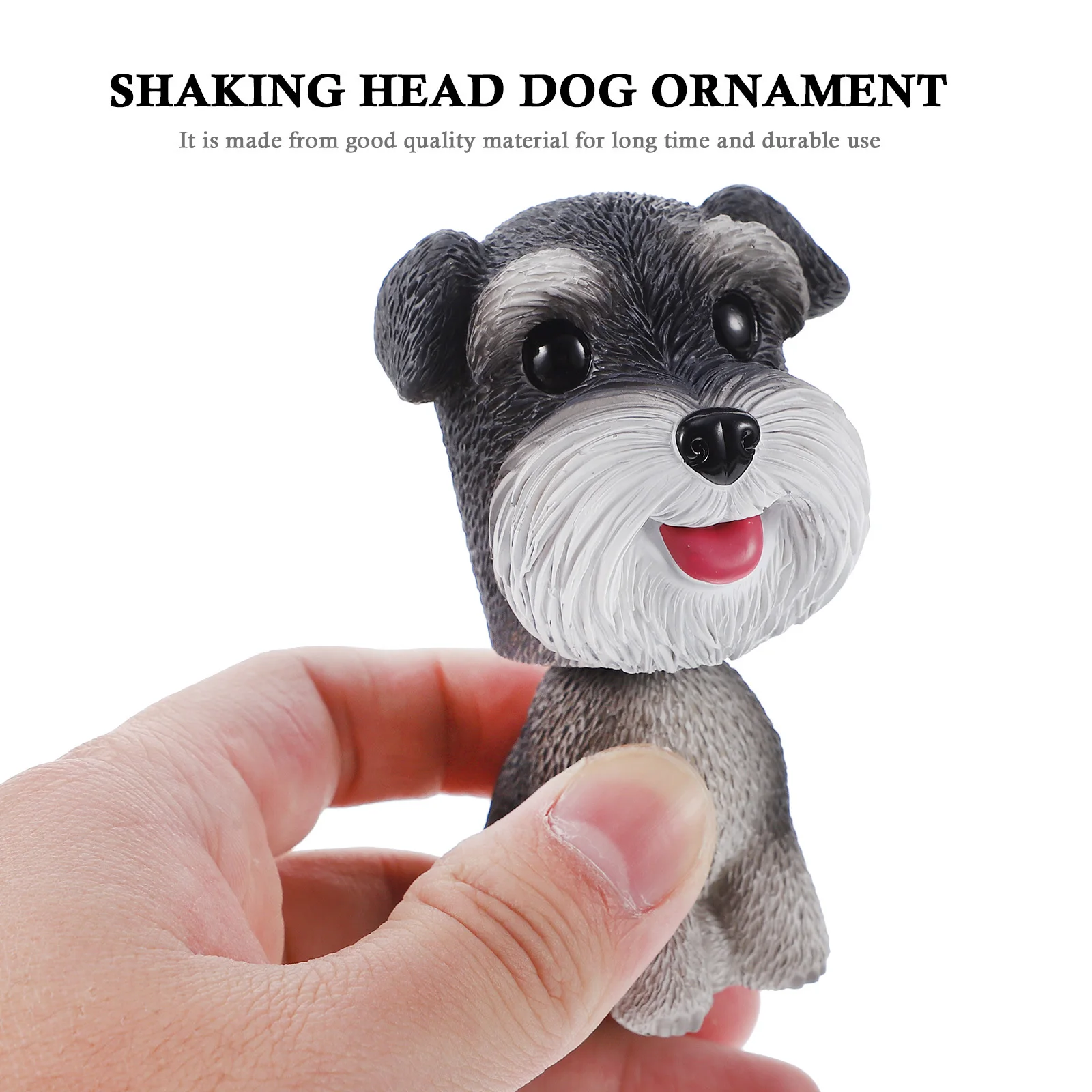 

Shaking Head Dog Decor High Quality Tabletop Puppy Ornament Car Dog Decoration Cake Adornment Room Desktop Photography Prop