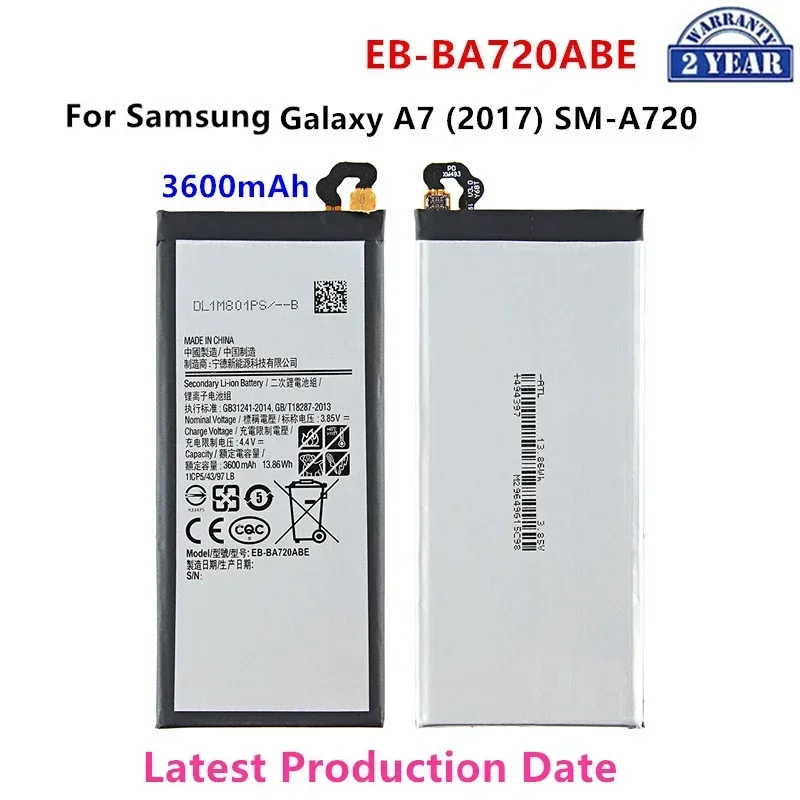 

Brand New EB-BA720ABE 3600mAh Battery For Samsung Galaxy A7 2017 version A720 SM-A720 A720F SM-A720S A720F/DS