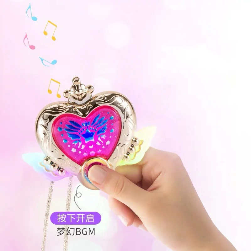 Kids Flower Fairy Magic Necklace Dream Watch Set Girl Princess Magic Colorful Light Music Necklace Magic Light-emitting Toys