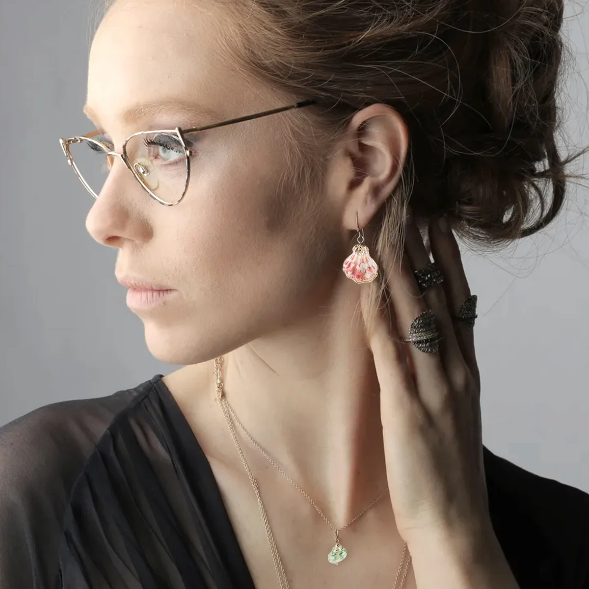 

10Pcs Shell Pendants Natural Material Creative DIY Jewelry Accessories for Earrings Necklace Bracelet Pendant Making