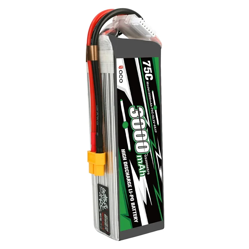 Gens Ace RFLY 3000MAh 6S 22.2V 75C Max 150C Pin Lipo Với Dean T Cắm Cho Traxxas thuyền Heli Cánh Cố Định Máy Bay Không Người Lái Máy Bay Xe Ô Tô