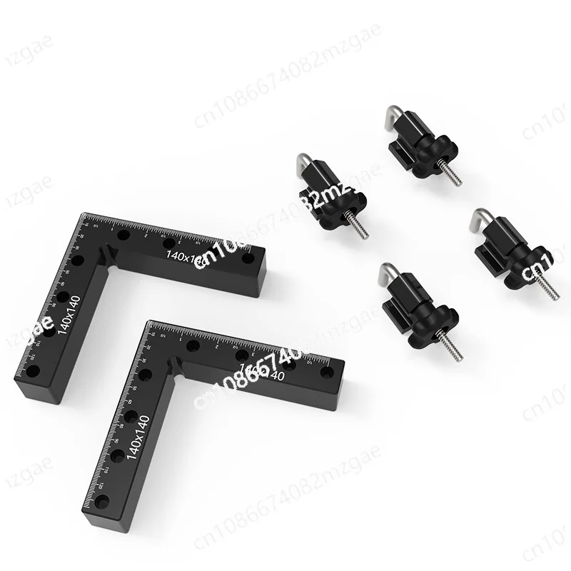 

Woodworking puzzle fixed square ruler Woodworking ruler L-shaped aluminum alloy