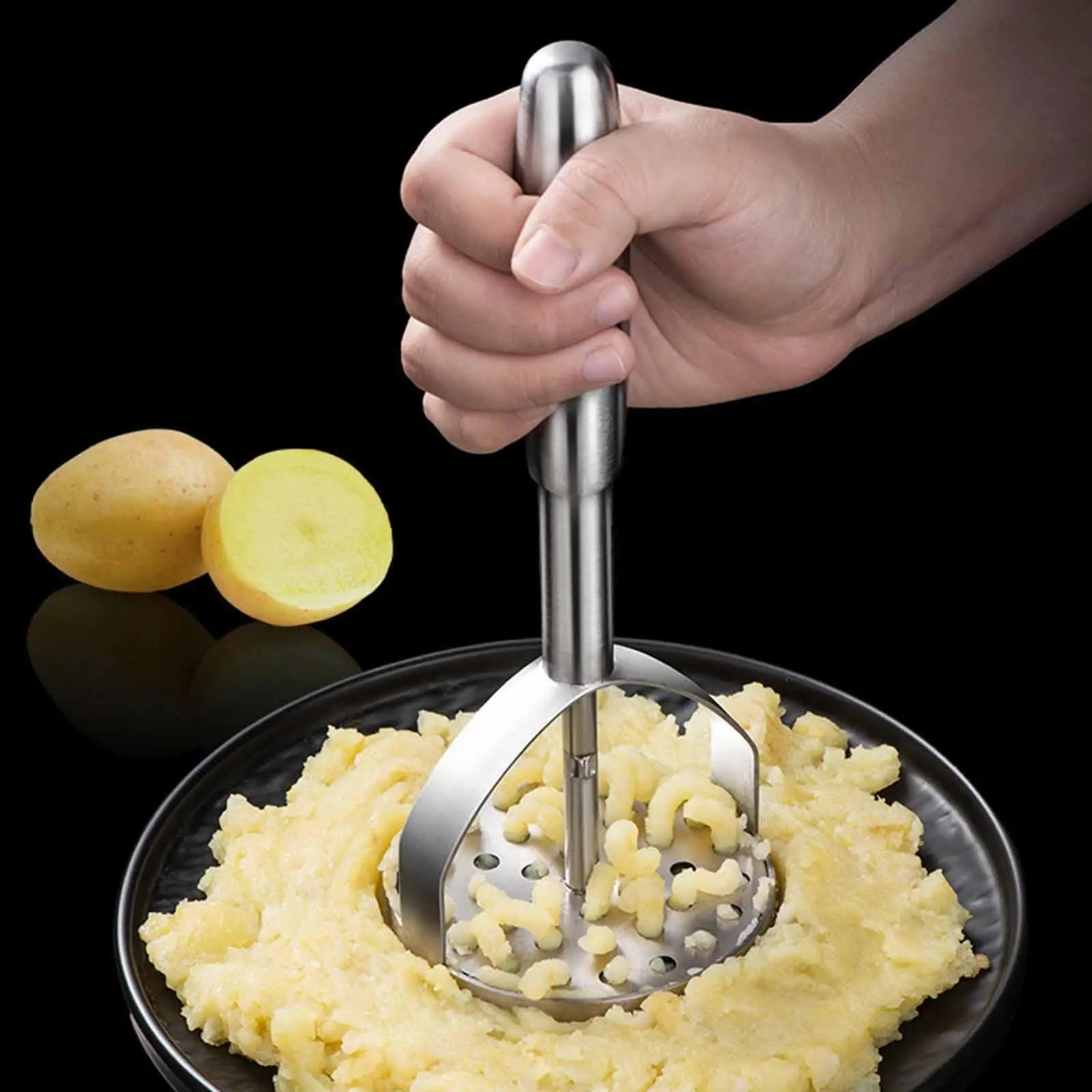 

Пресс для картофеля Tater er Многофункциональный ручной пресс для фасоли и картофеля для фасоли, бананов, моркови, фруктов, овощей, чеснока