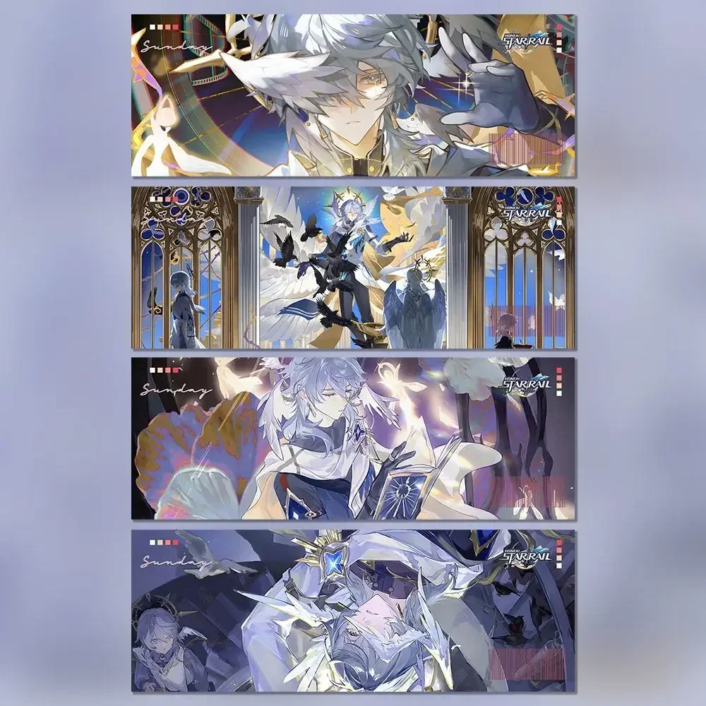 NEU Anime Honkai: Star Rail Sunday Laserticket Lesezeichen Karten Sammlung Nehmen Sie eine Gruppenfotos Buchseite Weihnachten Geburtstagsgeschenke