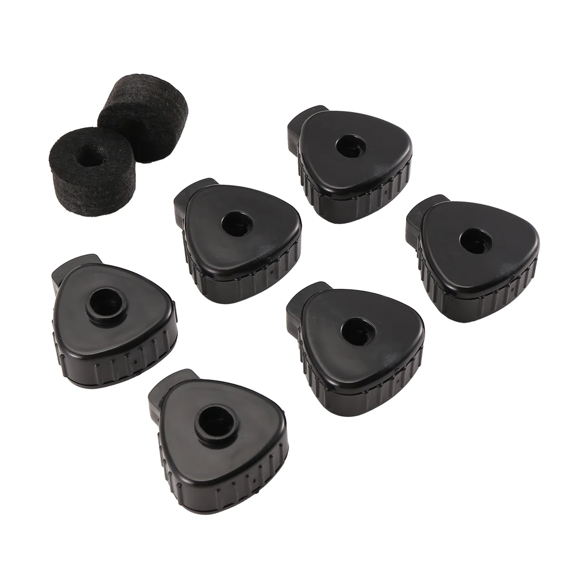 A71P 6 PCS Cymbal Nuts,Quick Cymbal Nut with Cymbal Felts Washer Replacement ,Percussion Drum Replacement Parts