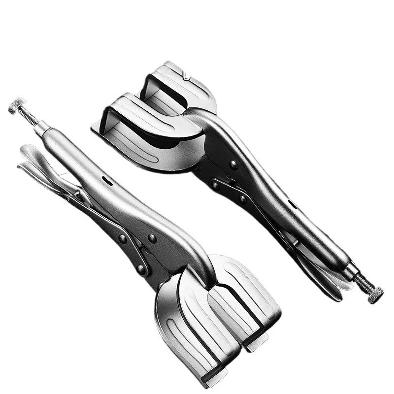 Heavy Duty Locking Pliers Multi-Function Quick Sealing Clamp Hand Force Pliers for Industrial Welding Pipe Fixing Tool