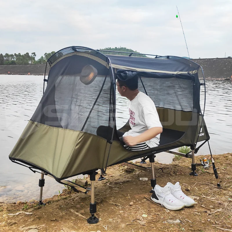 Hot Sale Off The Ground Tent With Bed WaterProof 1-2 Person Portable Outdoor Sleeping Tent Foldable Off Ground Camping Tent