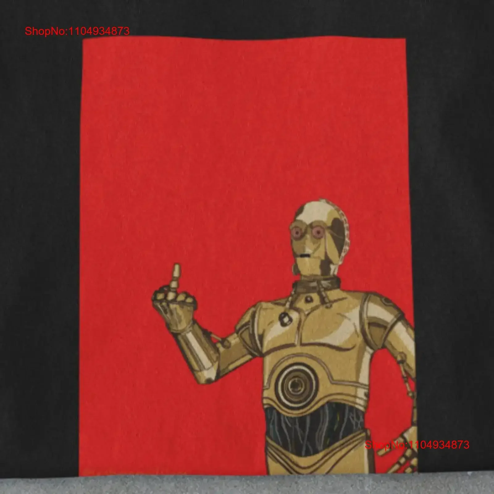 

Upset C3PO T Shirt vintage Washed Comfortable Soft Top For Everyday Wear Versatile Stretched graphic Breathable Casual fashion