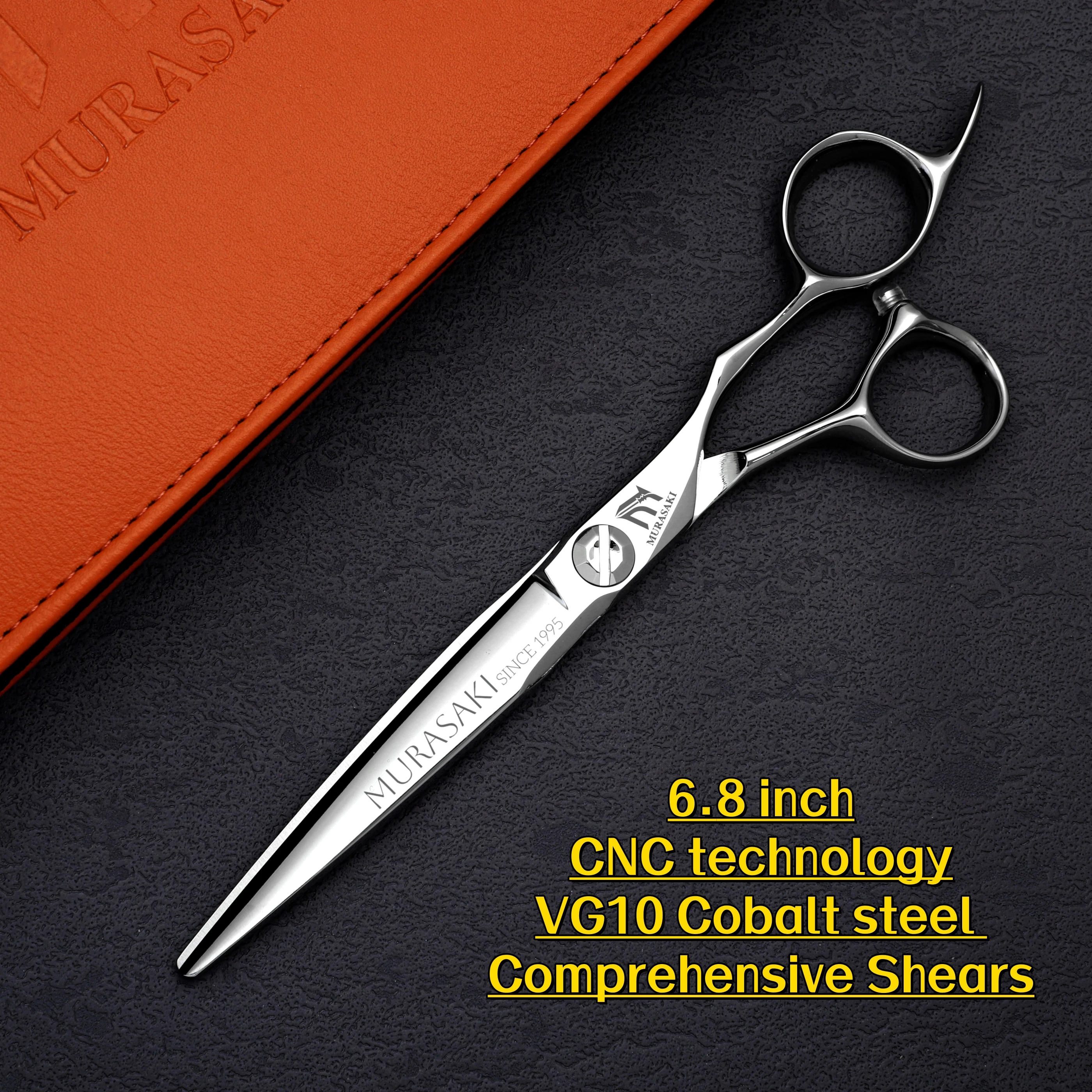 MURASAKI 6 Zoll professionelle CNC-Ausdünnungsschere, hergestellt aus japanischem VG10-Stahl, Friseurschere, erstklassige Haarschneidemaschine – Detail 19