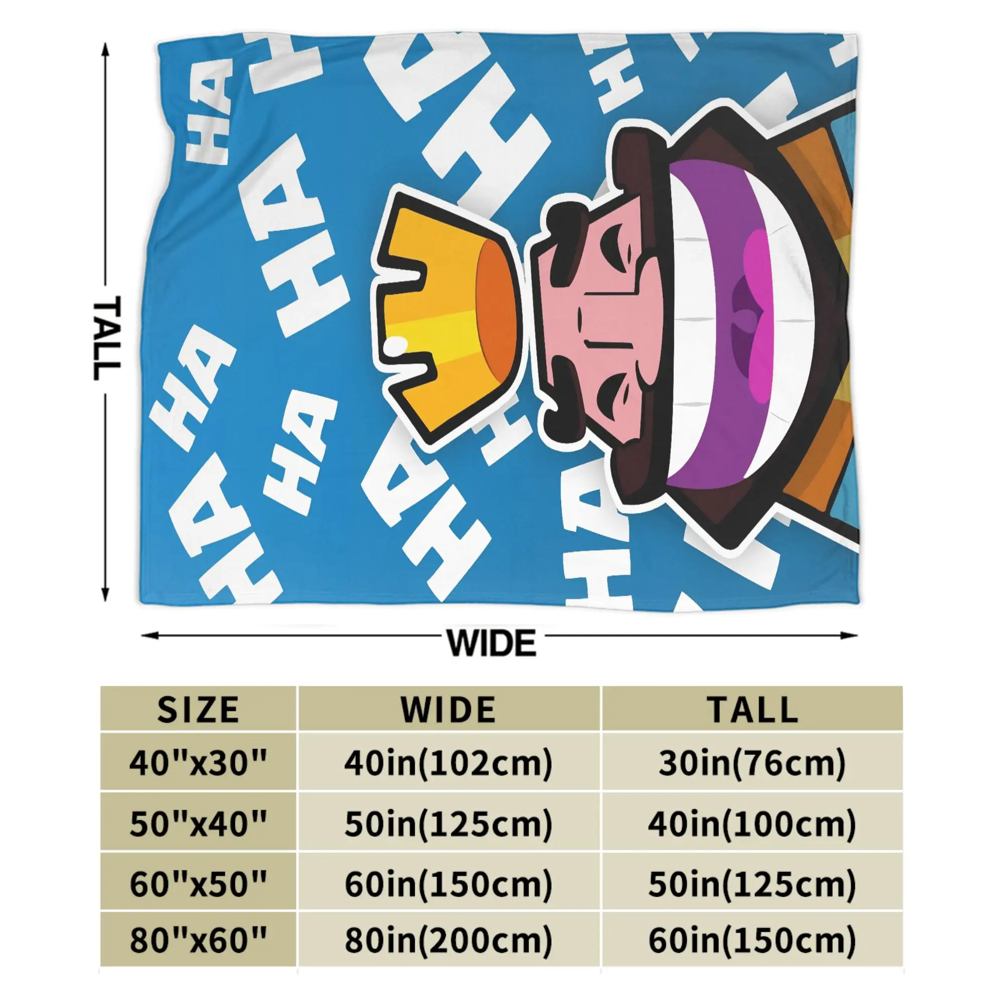 Clashes Royaleds Game بطانية صوف مضحكة دافئة رمي البطانيات للمفرش الصيفي #4