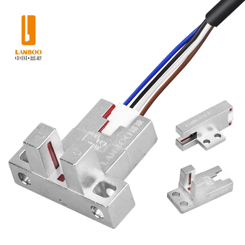 LANBOO U-Slot Connector Integrated Photoelectric Infrared Proximity Switch Sensor