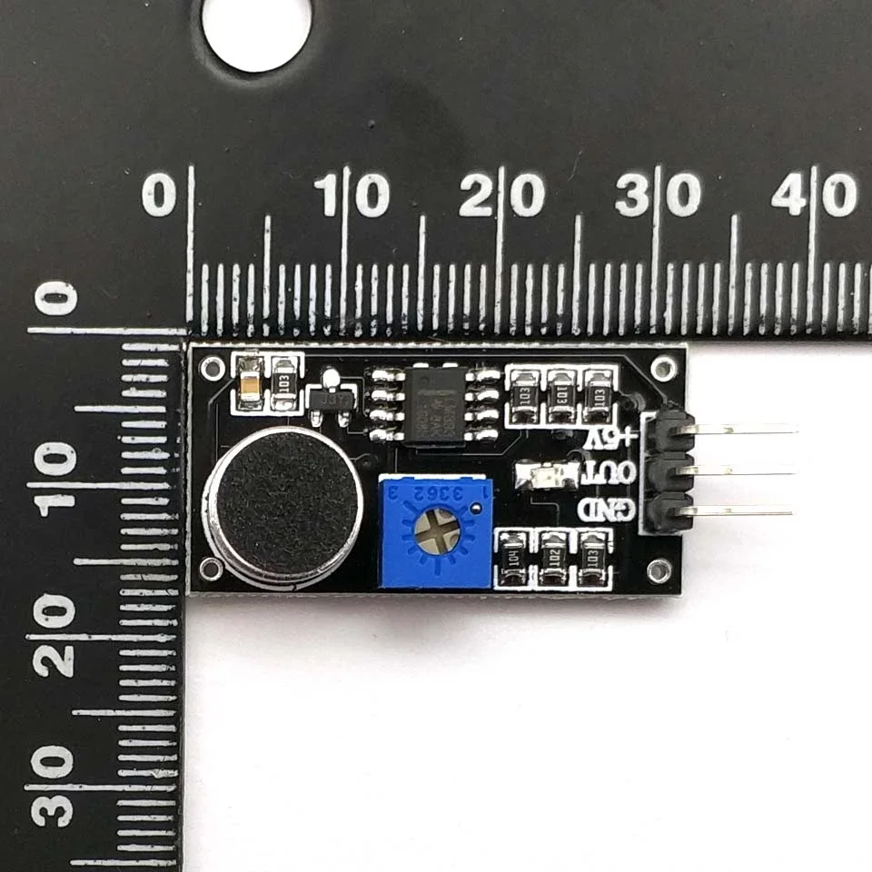 เครื่องเซ็นเซอร์โมดูลเสียง3 PIN เซ็นเซอร์ตรวจจับเสียงเครื่องขยายเสียง LM393ของตกแต่งงานปาร์ตี้ไมโครโฟน electret