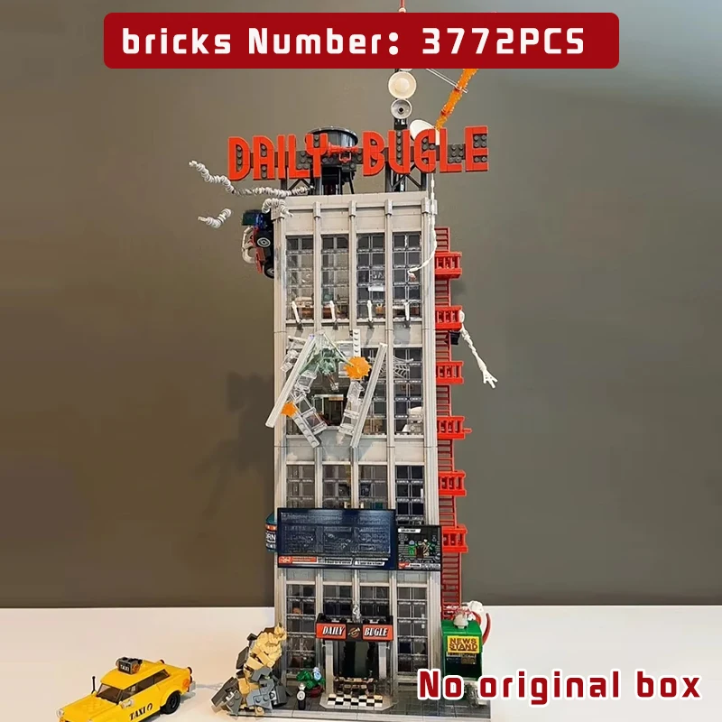 

In Stock newspaper office building building model building blocks giant ornaments Children's birthday Gifts