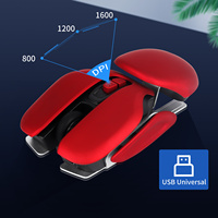 New Wireless Mouse Creative Design Rechargeable Mouse 1600DPI USB Optical Computer Mause For Big Hands Ergonomic Mice For Laptop