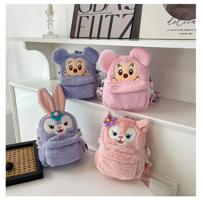 

Disney Cartoon Cute Crossbody Bag Japanese Lina Bell Plush Bag Easy and Portable Travel Essential Children's Holiday Gift