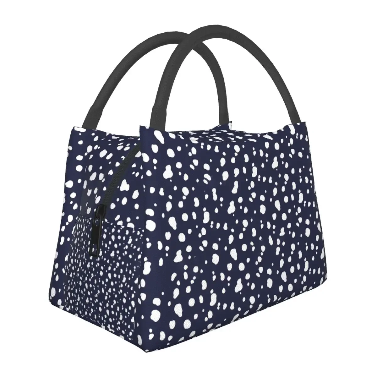 Christmas Dalmatian Lunch Bag For Women Animal Lovers Lunch Box Casual Travel Cooler Bag Insulated Oxford Thermal Lunch Bags