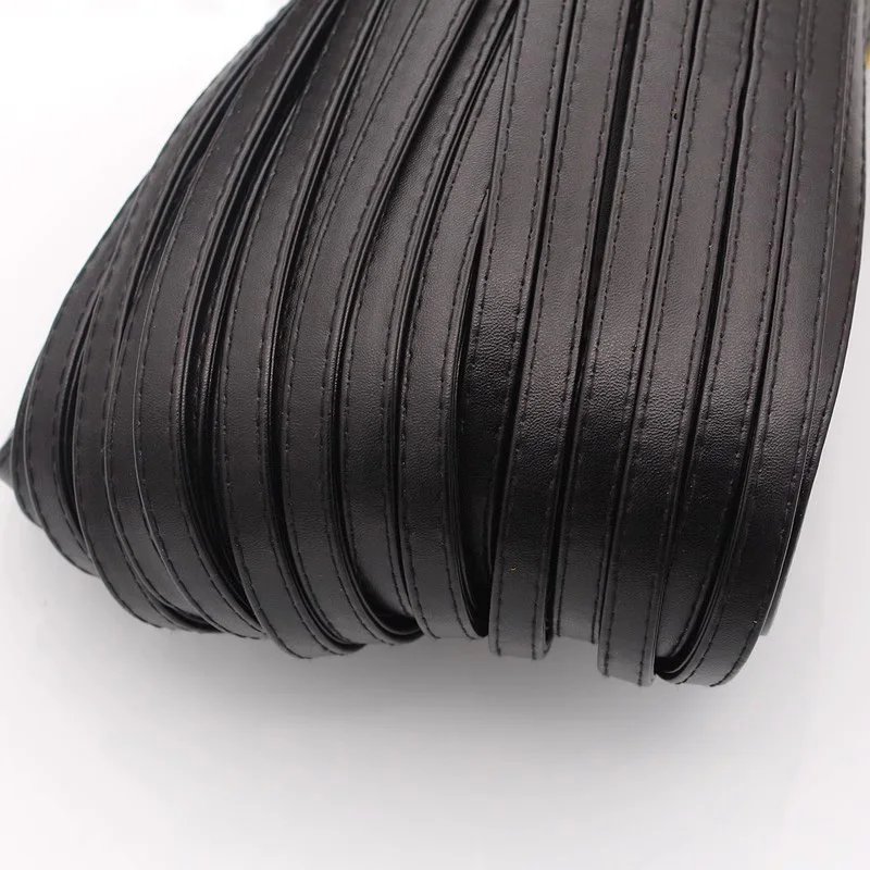 15/15/20/25mm 2M Braided Faux Leather Backpack Strap Findings PU Flat Leather Cord String Rope Diy Bag Necklace Bracelet Making