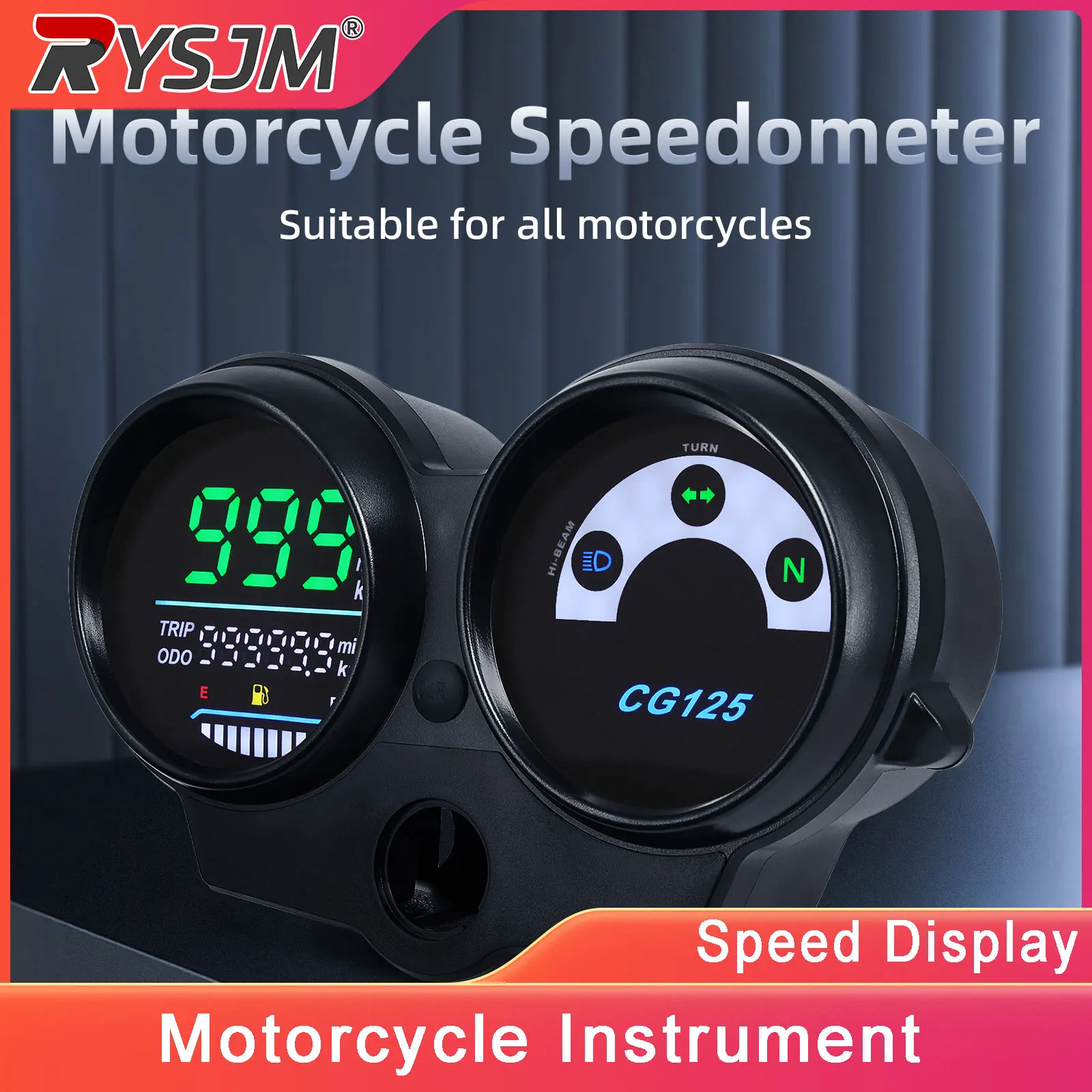 New LED Motorcycle Digital Speedometer LED Meter For Honda CG125 2000 to 2008 Fan 125 Titan 125 2013 Dashboad Brazil Motorcycle
