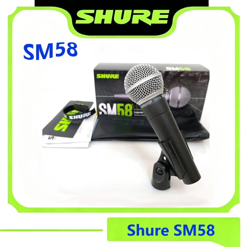 shure-sm58-カーディオイドダイナミックボーカルマイク-プロフェッショナルハンドヘルドマイク-ライブステージ-カラオケ-スタジオ録音-ポッドキャスト用