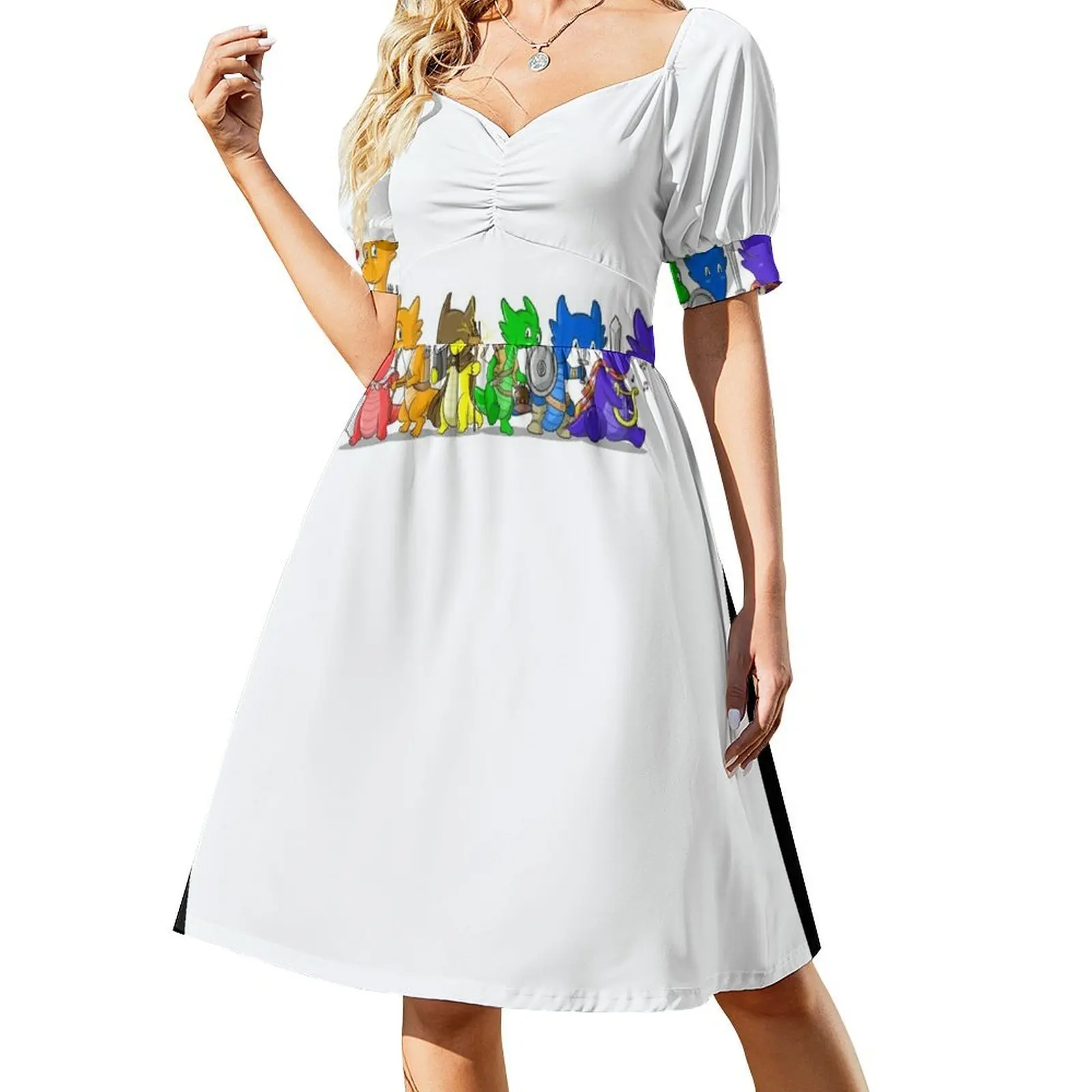 

Dragon Pride Adventurers Short-Sleeved Dress clothes for woman Evening dresses women dresses women's dresses luxury
