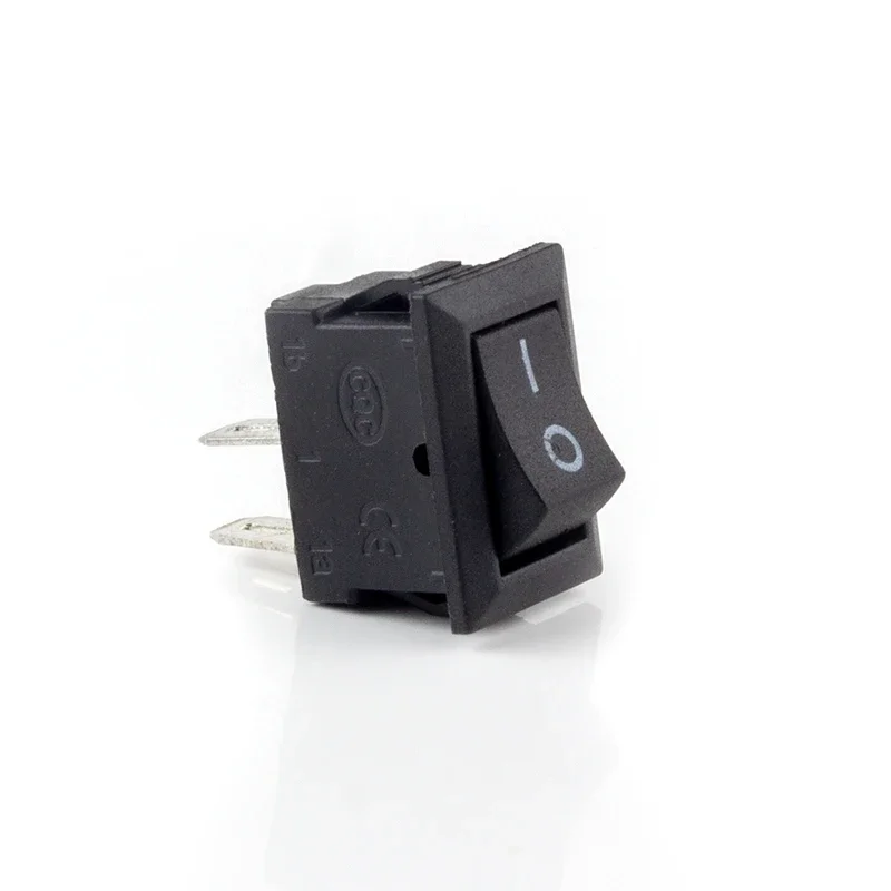 10Pcs Push Button Switch 10x15mm SPST 2Pin 3A 250V KCD11 Snap-in on/Off Rocker Switch 10MM*15MM Black Red and White