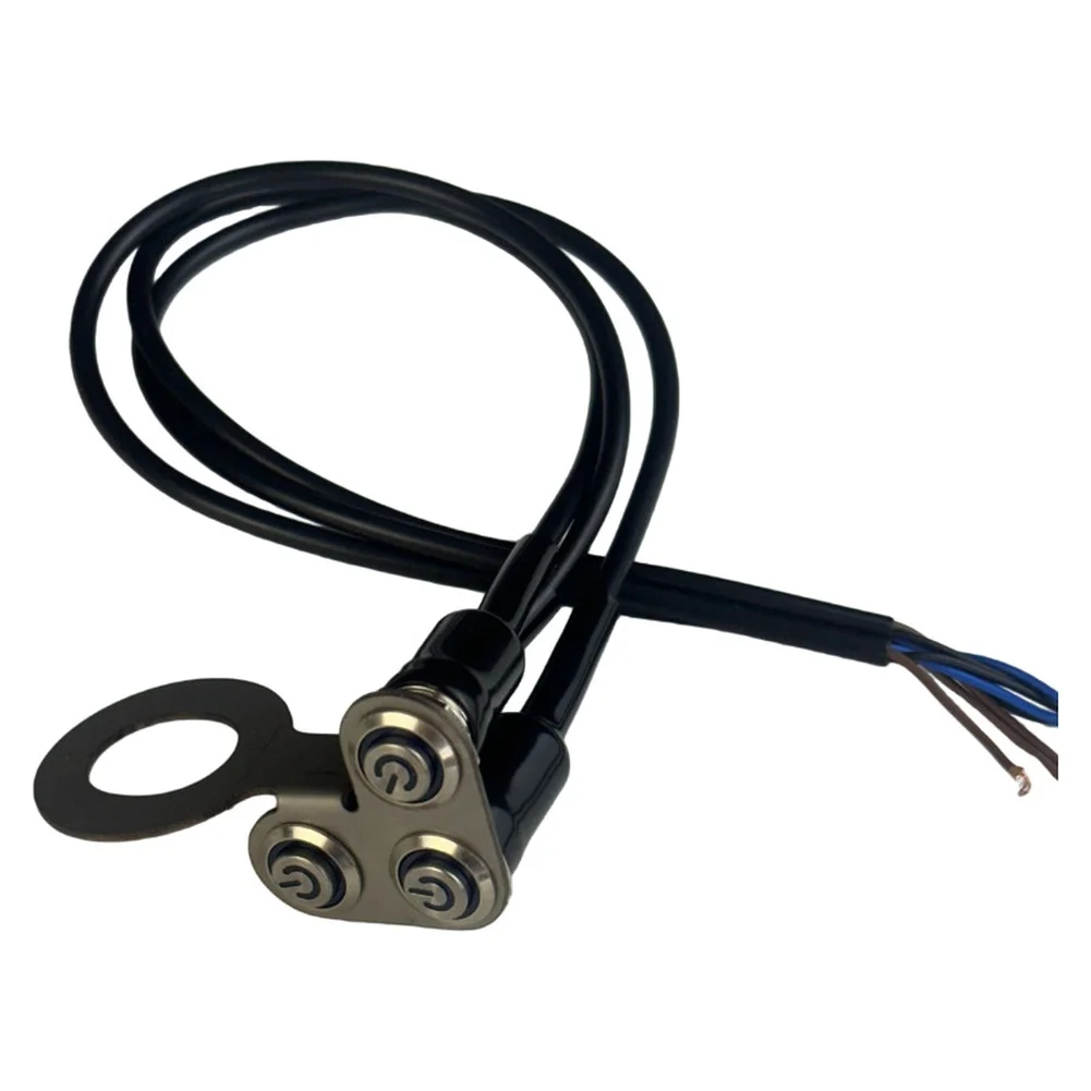 Motorcycle Electric Bike Handlebar Switch Control Unit Waterproof 45mm x 45mm Dimensions 450mm Wire Black Color Only