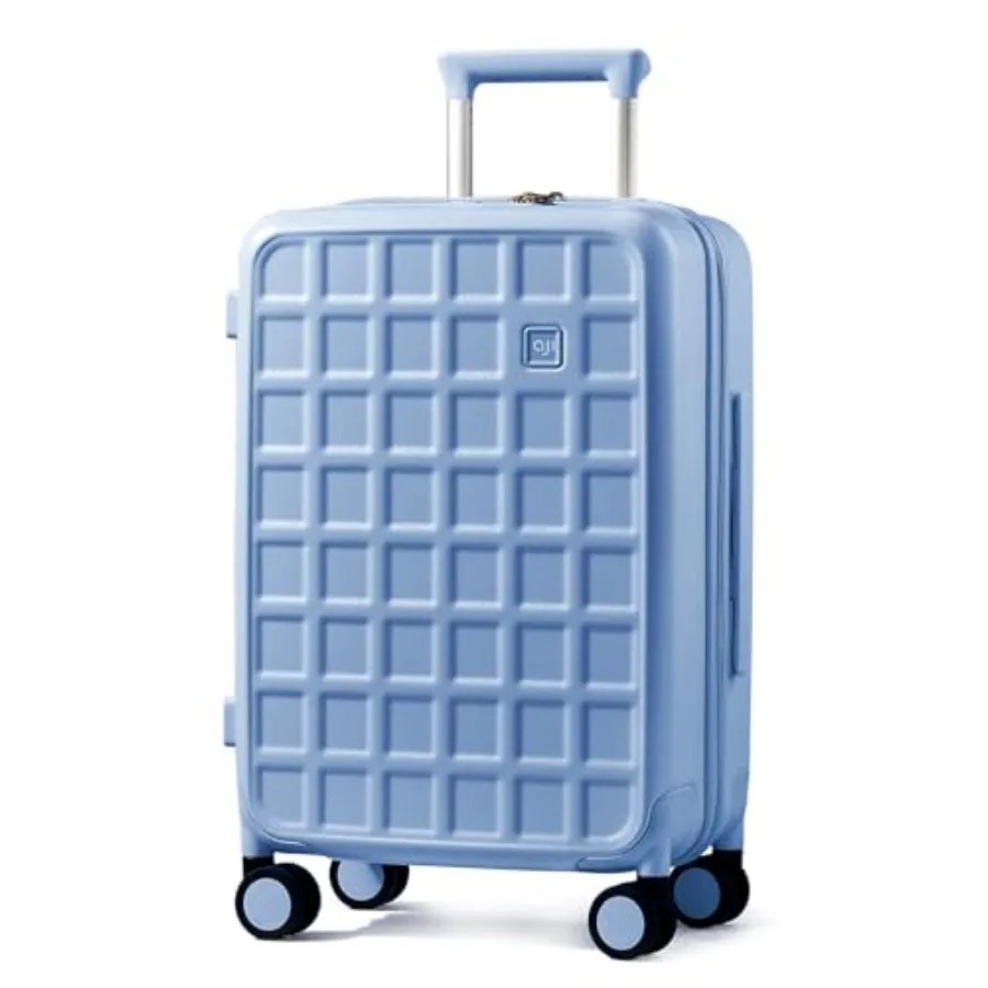 

Carry On Luggage 22x14x9 Airline Approved with 8 Spinner Wheels, 20 Inch Lightweight Luggage with TSA Lock, 100% PC Hard Shell