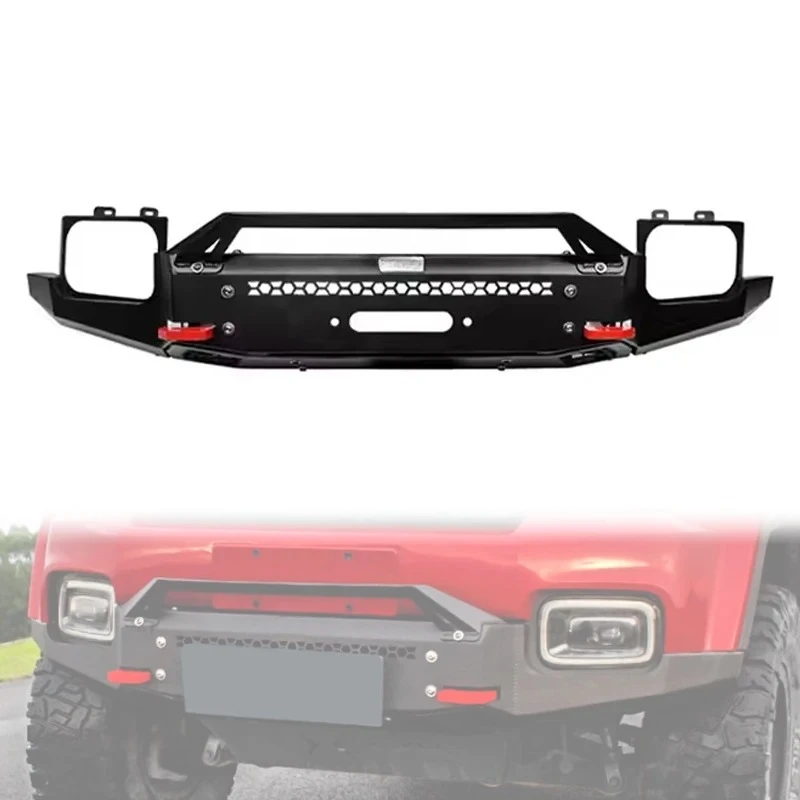 Stock Available Auto Parts Steel Third Generation Wind Shadow Front Bumper for BAIC BJ40 Accessoriescustom